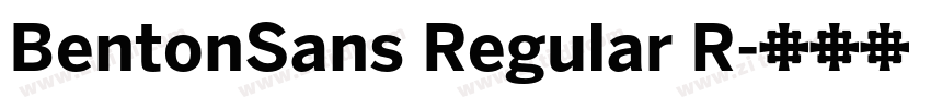 BentonSans Regular R字体转换